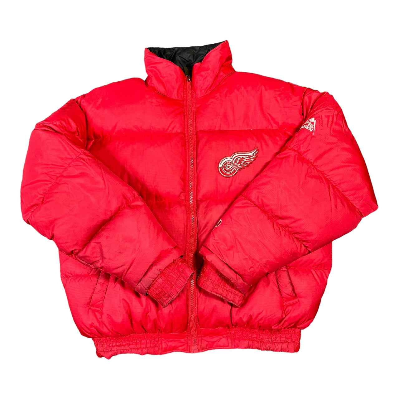 (L) 90s Pro Player Red Wings Puffer Jacket