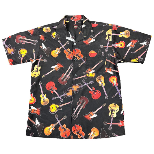 (L) 90s Guitar Button Up Shirt