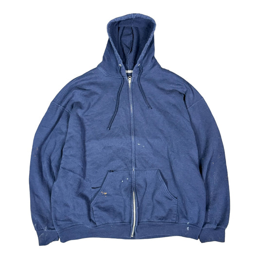 (3XL) Y2K Fruit Of The Loom Zip Up Hoodie