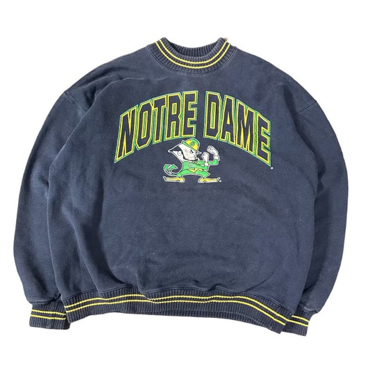 90s Nutmeg Notre Dame Crewneck Sweatshirt