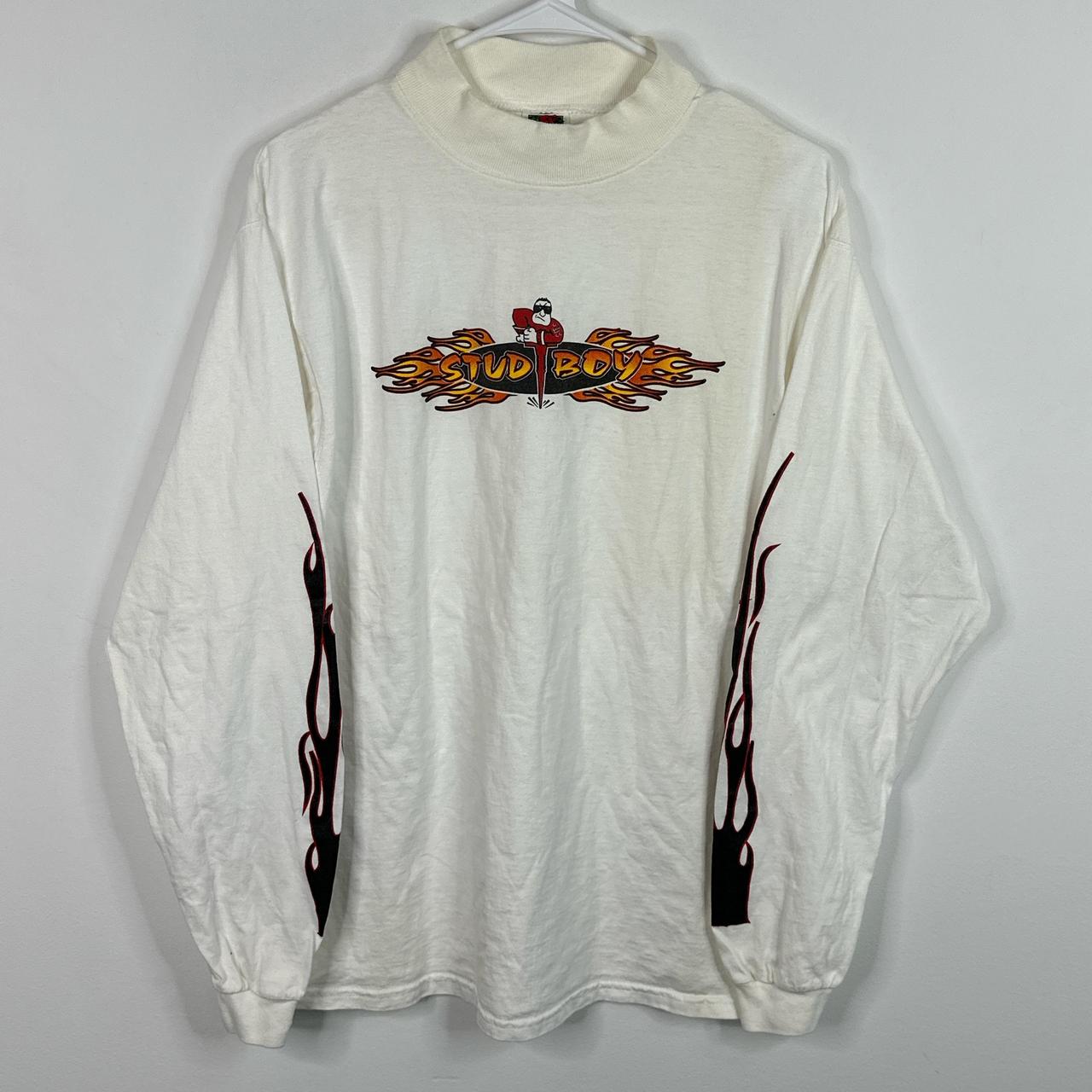 (L) 90s Flames Long Sleeve Shirt