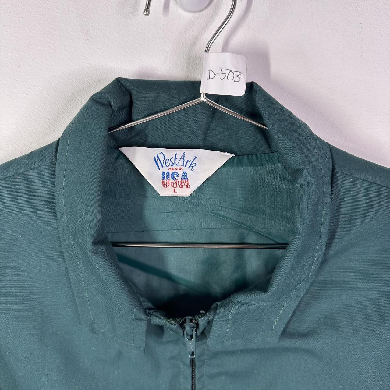 (L) 80s Green Collared Jacket