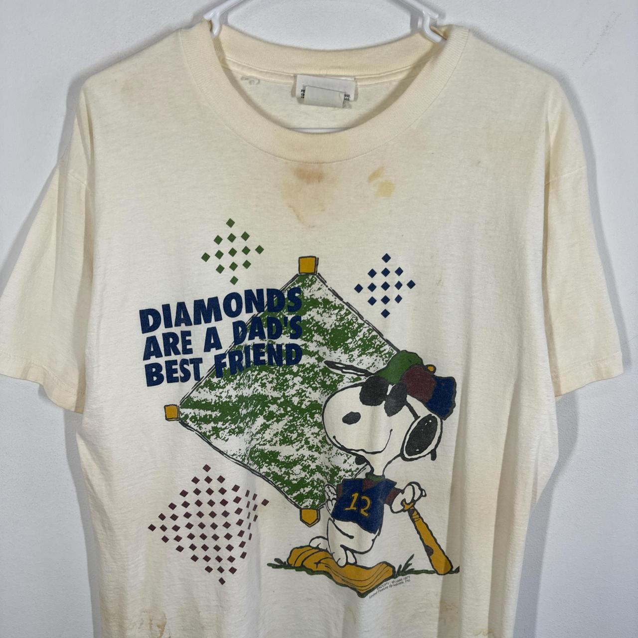 (L) 90s Peanuts Snoopy Baseball T-shirt