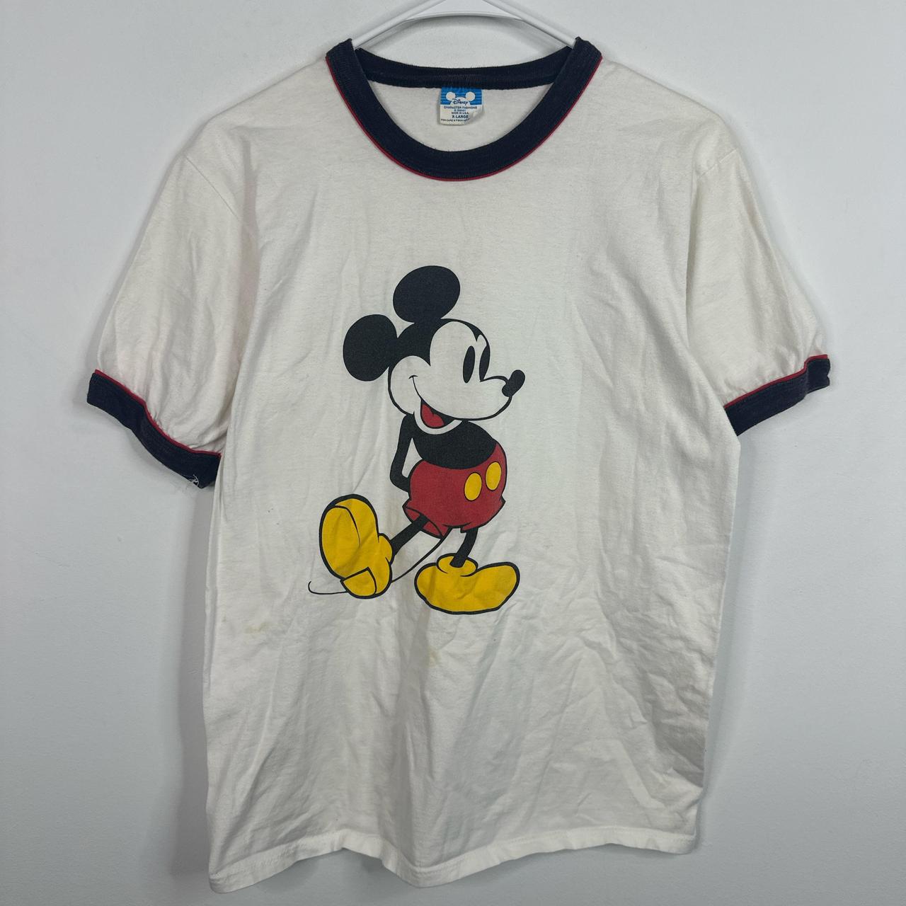 (XL) 80s Disney Mickey Ringer T-shirt