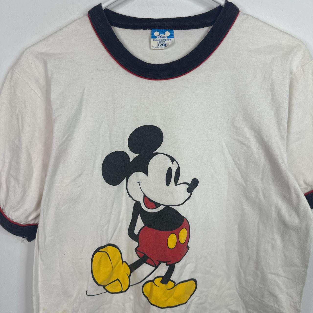 (XL) 80s Disney Mickey Ringer T-shirt