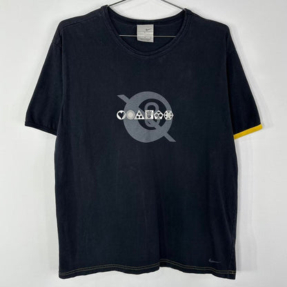 (L) Y2K Nike 8 Ball Ringer T-shirt