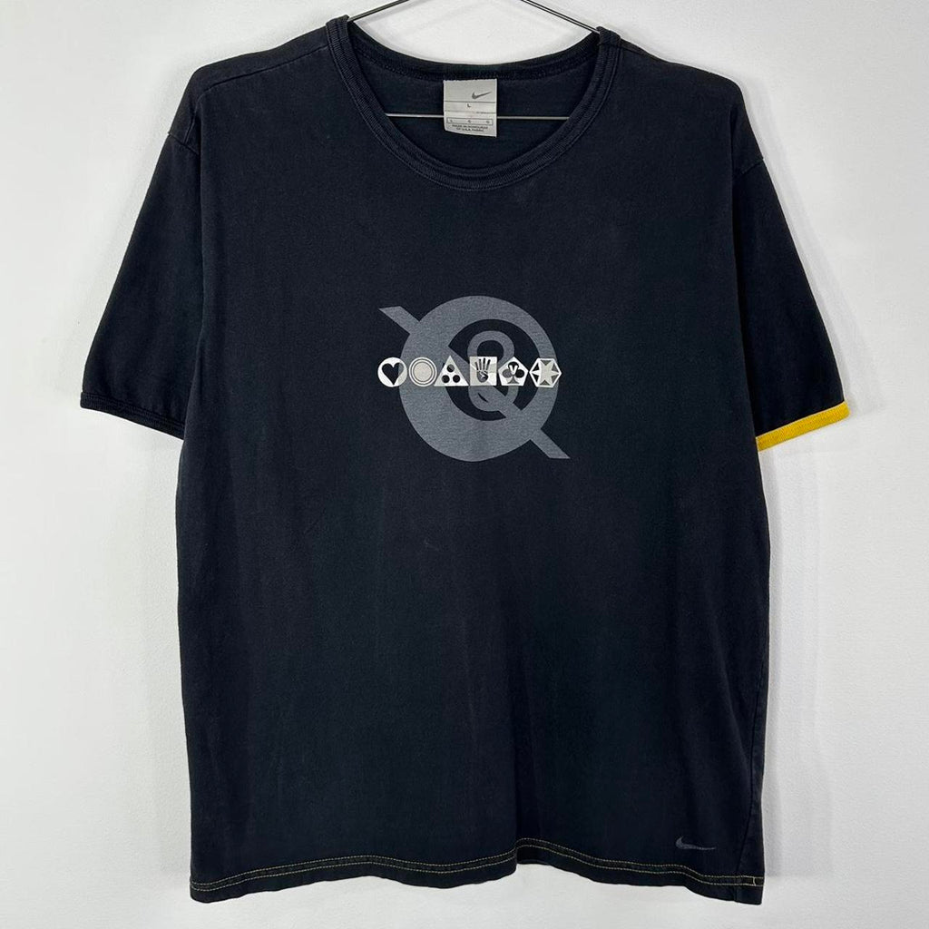 (L) Y2K Nike 8 Ball Ringer T-shirt